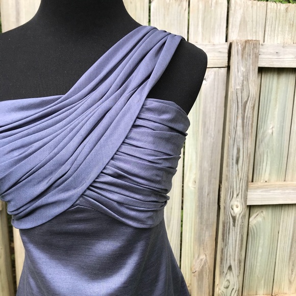 Ruched one shoulder formal gown - Picture 2 of 7